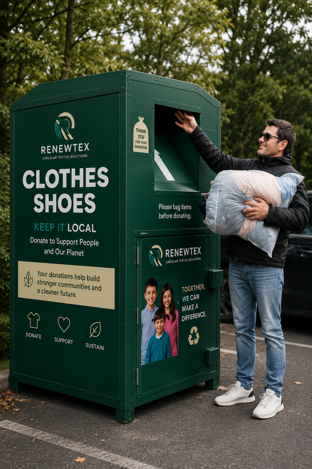 No collection bin nearby? We’ve got you covered.